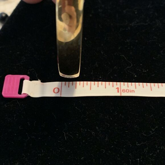 Vintage Monet Signed Gold-Tone Bangle Bracelet Minimalist 1960s–70s - Picture 11 of 11